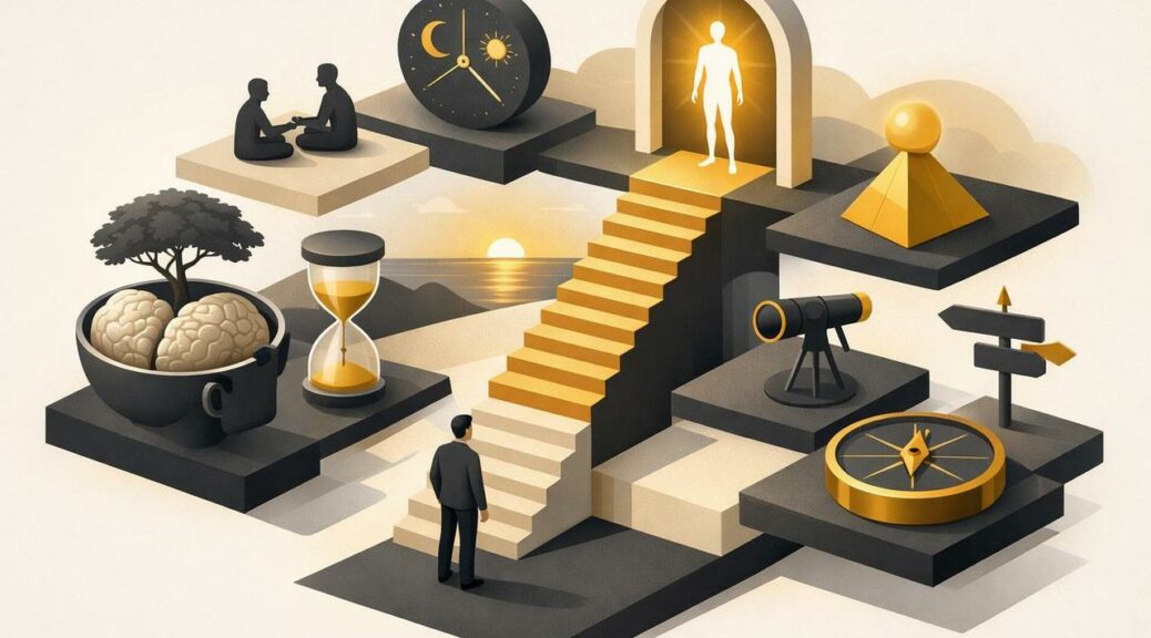 Editorial illustration for: Unlocking the Pursuit of Eternal Youthfulness: Bryan Johnson’s Blueprint