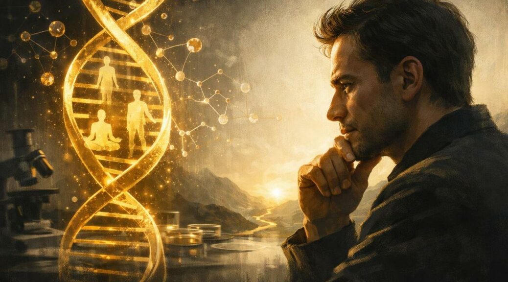 Editorial illustration for: Discovering the Genes Behind Personality Traits