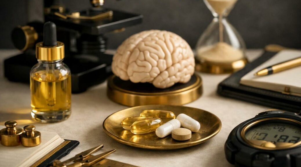 Editorial illustration for: The Science Behind Effective Nootropics for Long-Term Enhancement