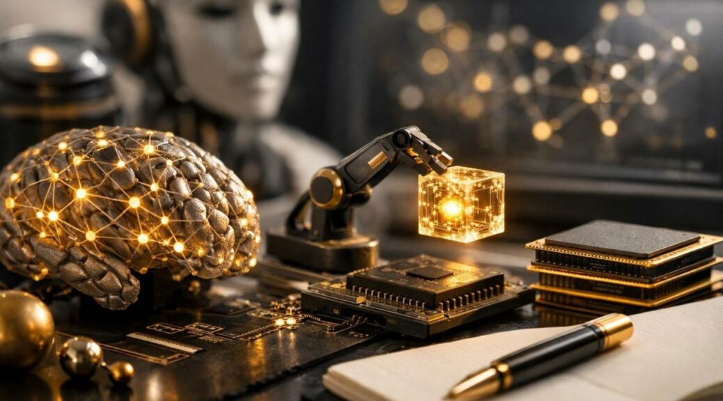 Editorial illustration for: Emerging Trends in Generative AI: 2023-2024 Breakthroughs and Impacts