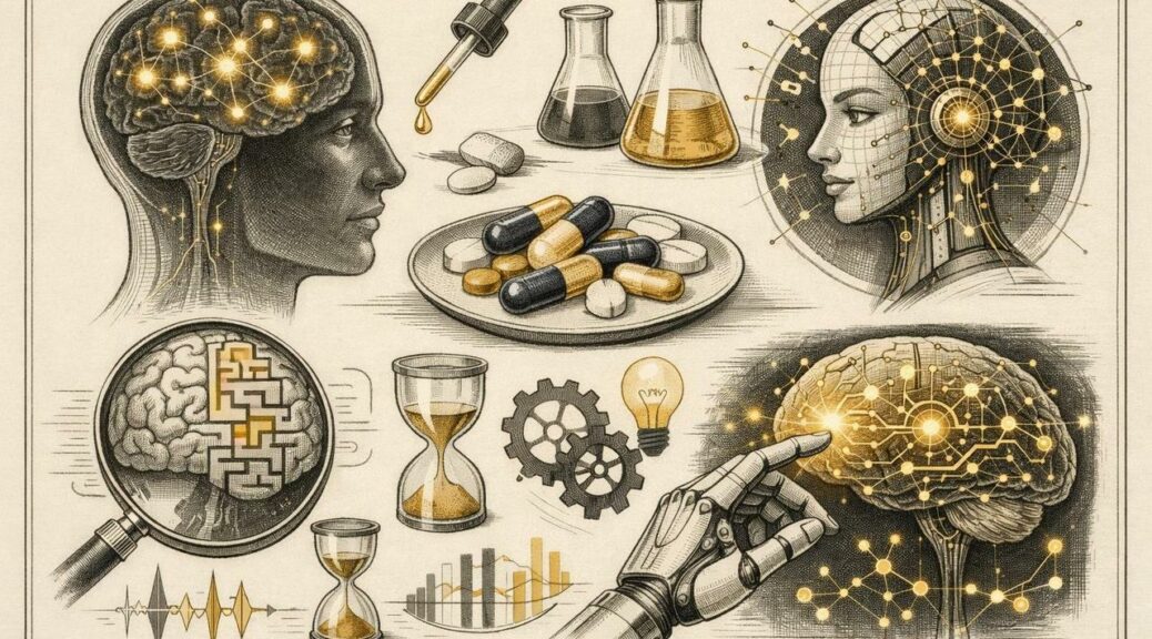 Editorial illustration for: Nootropics: The Promise of Cognitive Augmentation