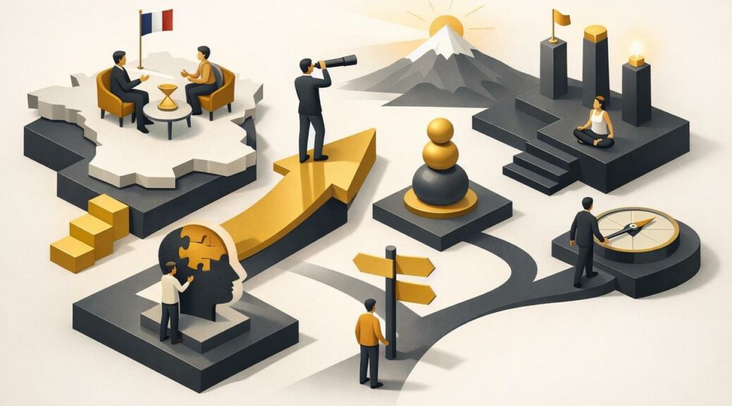 Editorial illustration for: The Growing Market for Independent Coaches in France: A Comprehensive Analysis